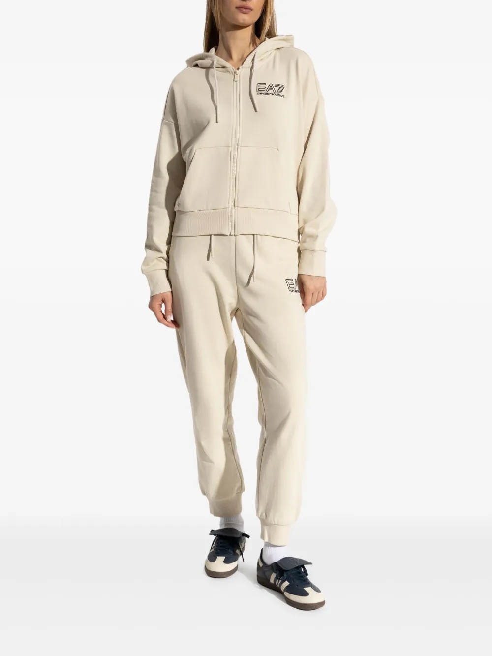 Ea7 Emporio Armani Trainingspak van katoenen blend Beige