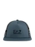 Ea7 Emporio Armani Logo Series cotton baseball cap - Blue