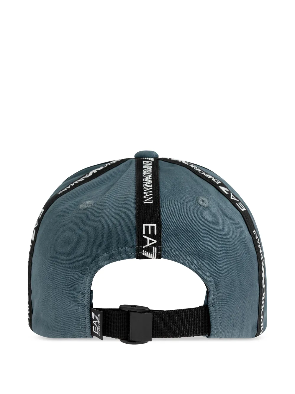 Ea7 Emporio Armani Logo Series katoenen honkbalpet - Blauw