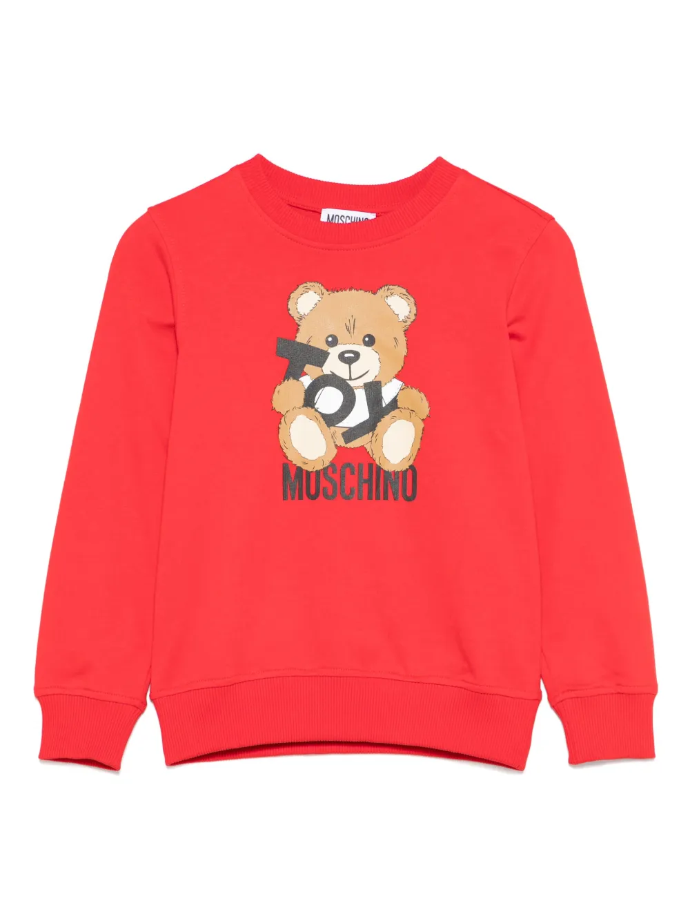 Moschino Kids Sweater met teddybeerprint Rood