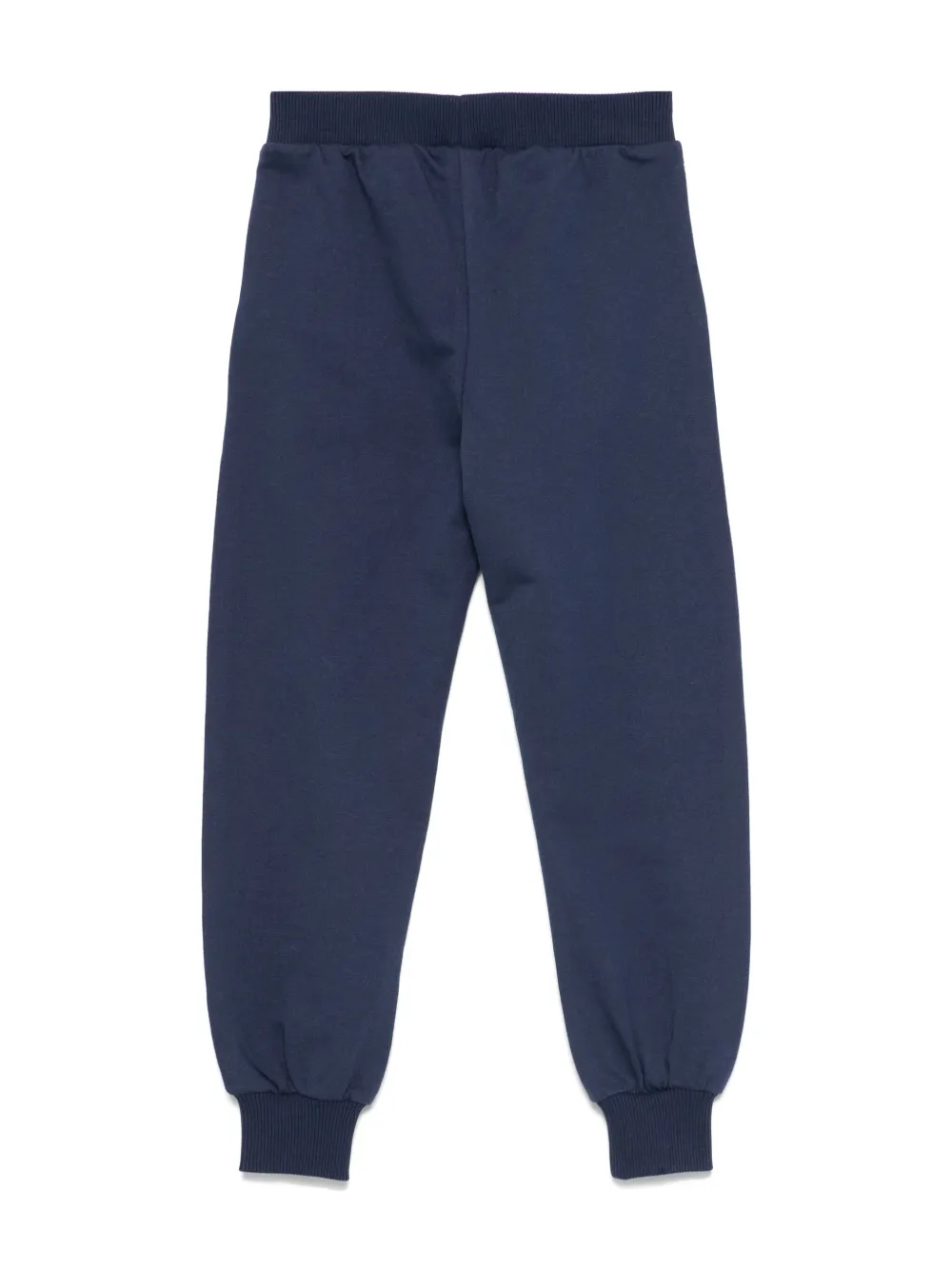 Moschino Kids Katoenen trainingsbroek Blauw