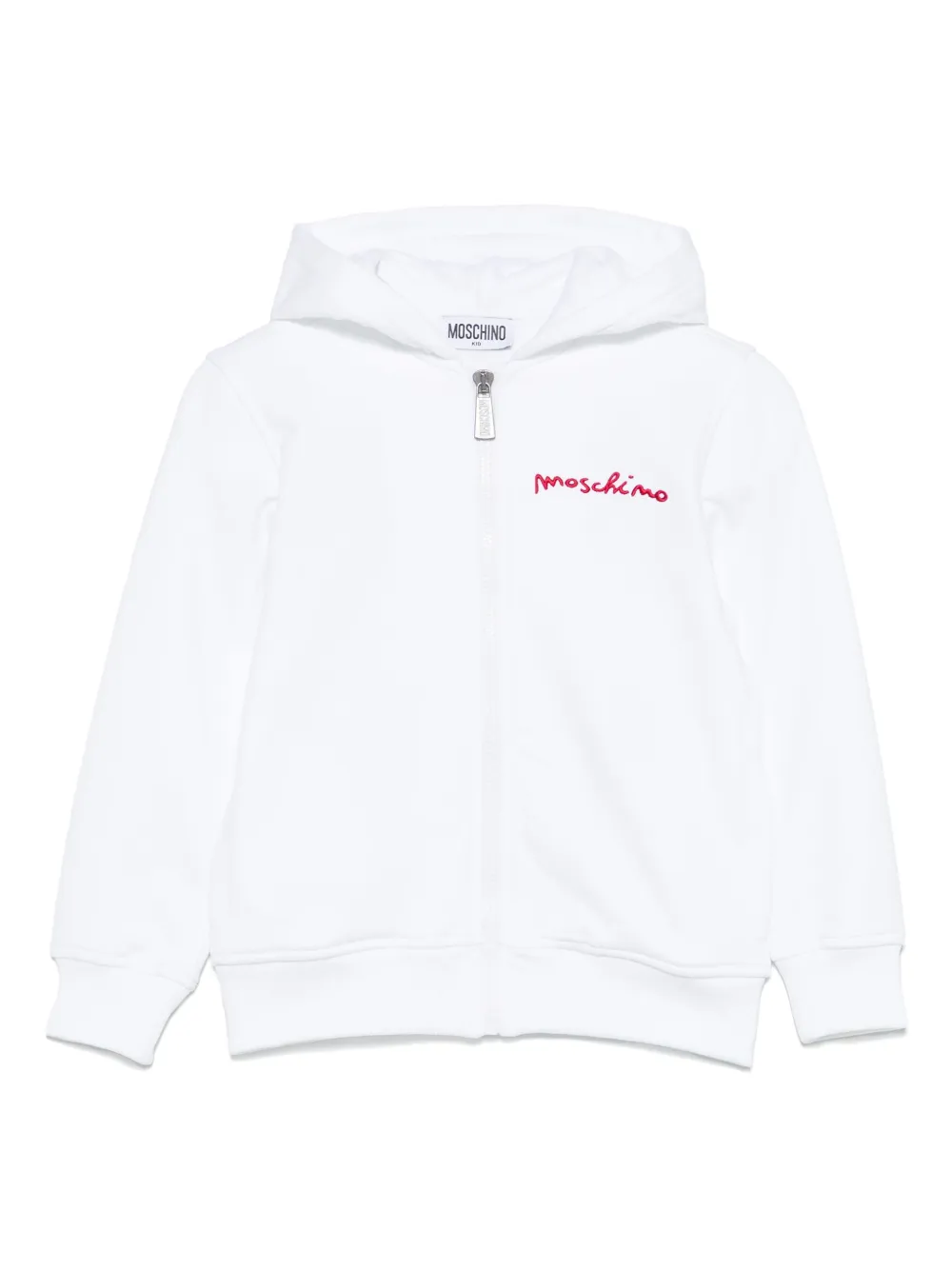 Moschino Kids Katoenen hoodie Wit