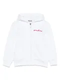 Moschino Kids cotton hoodie - White