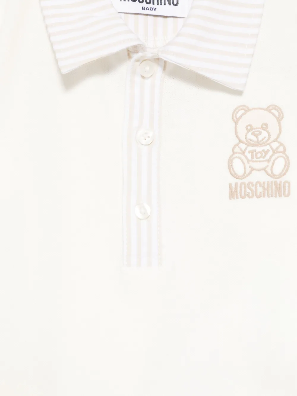 Moschino Kids Teddy Bear poloshirt Wit