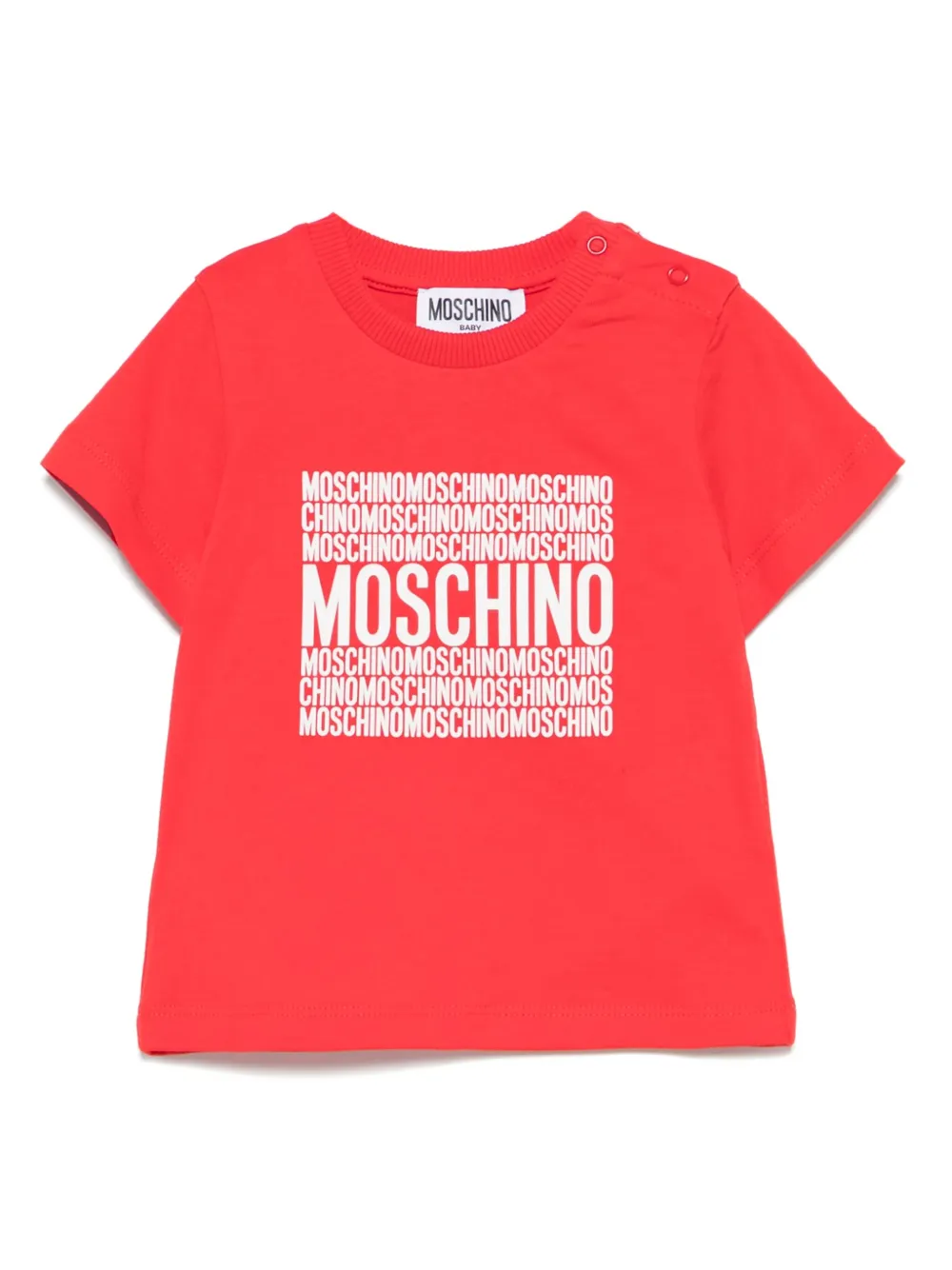 Moschino Kids logo-print T-shirt - Rosso
