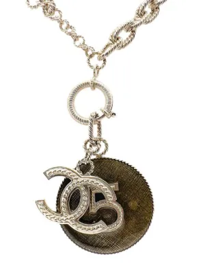 CHANEL Pre-Owned 1984-1990 ロゴ バングルブレスレット | ゴールド