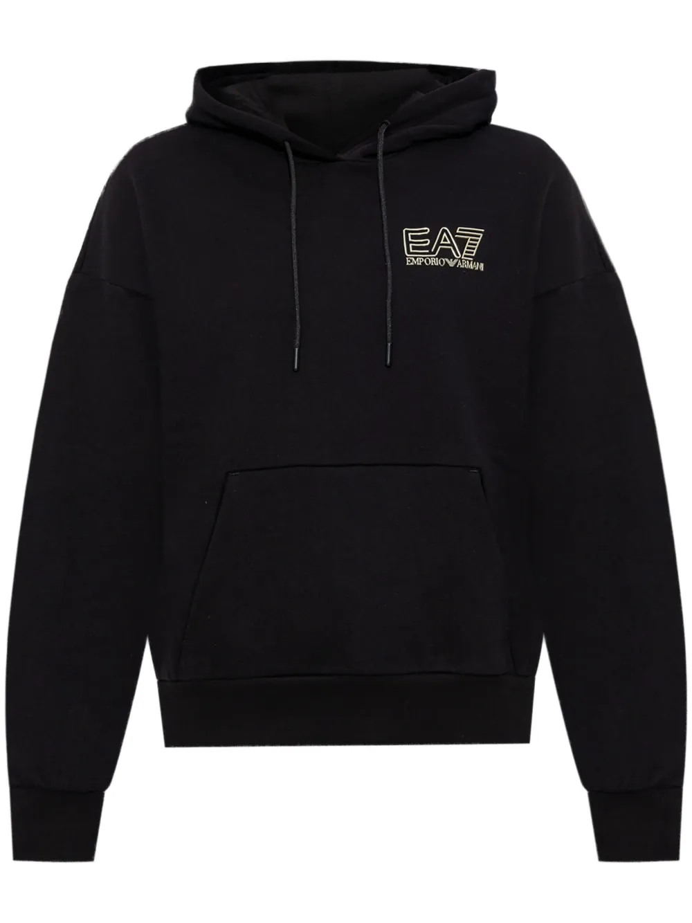 EA7 RAISED-LOGO HOODIE