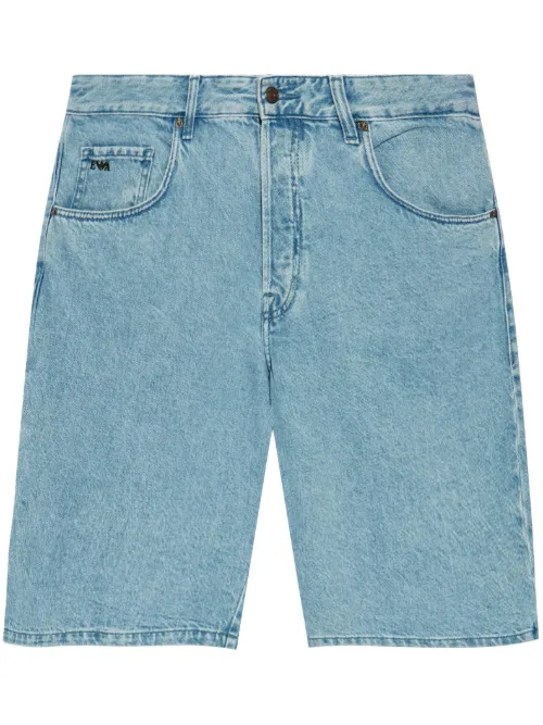Emporio Armani short en jean - Bleu - Emporio Armani - Modalova