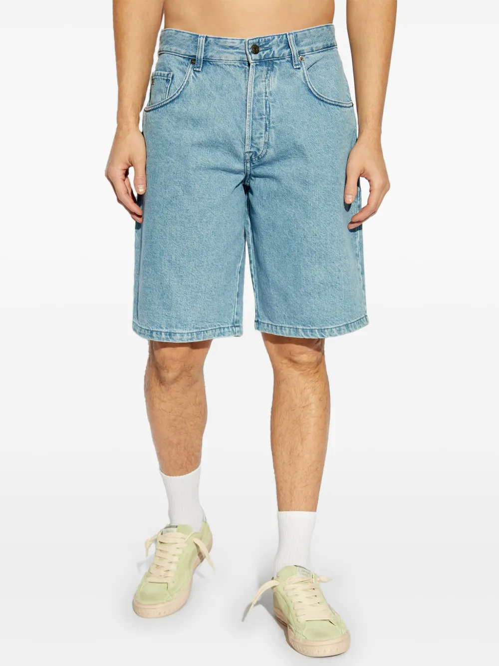 Emporio Armani Denim shorts Blauw