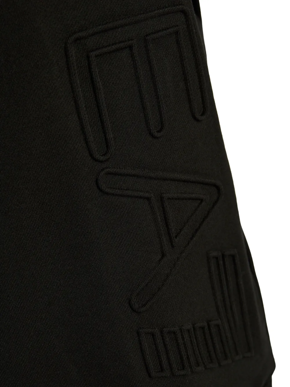 Ea7 Emporio Armani Katoenen sweater met logo-reliëf Zwart