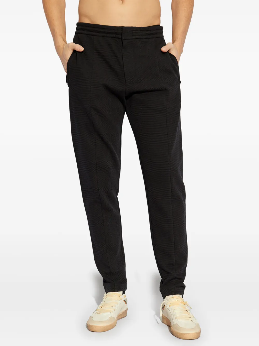 Emporio Armani Broek met toelopende pijpen Blauw