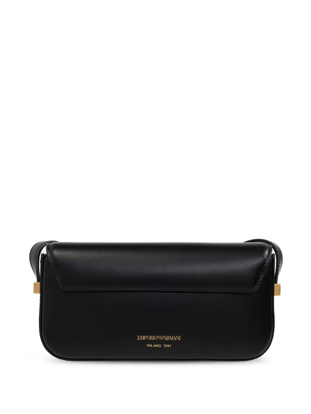 Emporio Armani Schoudertas met logoplakkaat Zwart