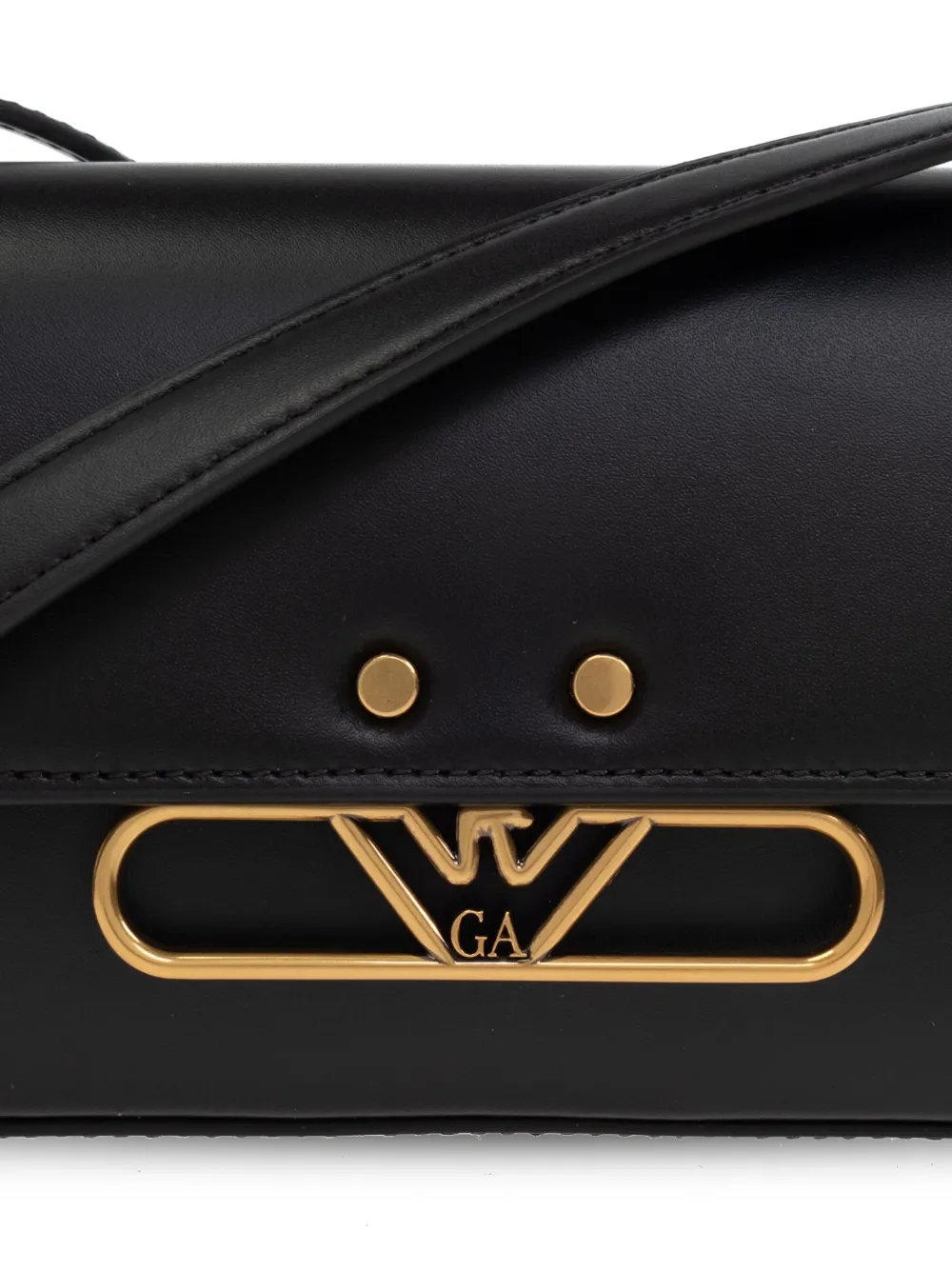 Emporio Armani Schoudertas met logoplakkaat Zwart