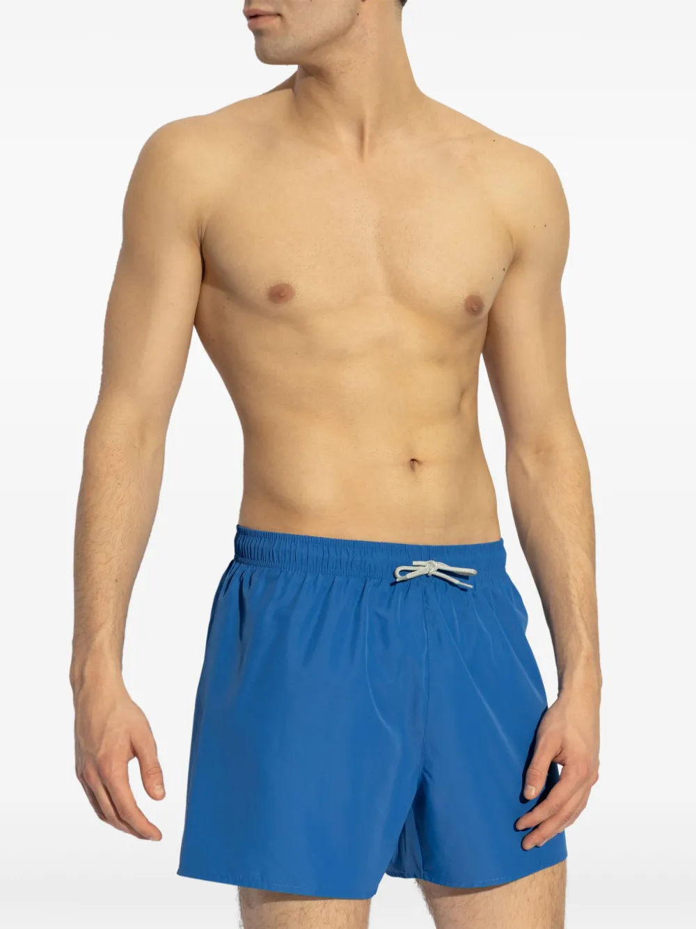 Ea7 Emporio Armani logo-print swim shorts - Blauw