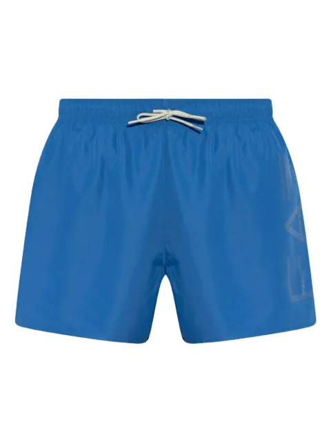 Ea7 Emporio Armani logo-print swim shorts