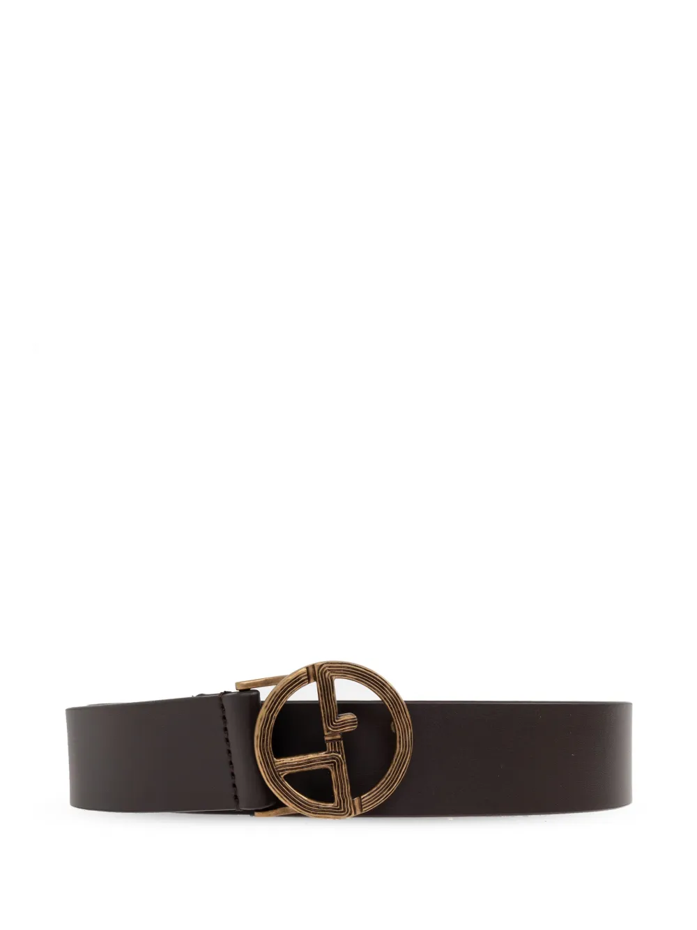 Giorgio Armani cinturón con logo GA | marrón | Image 1