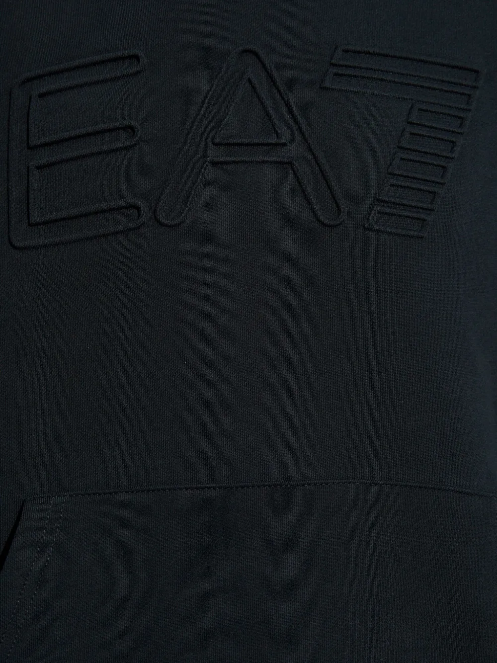 Ea7 Emporio Armani Hoodie met geborduurd logo Blauw