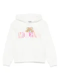 Moschino Kids teddy bear-motif hoodie - White