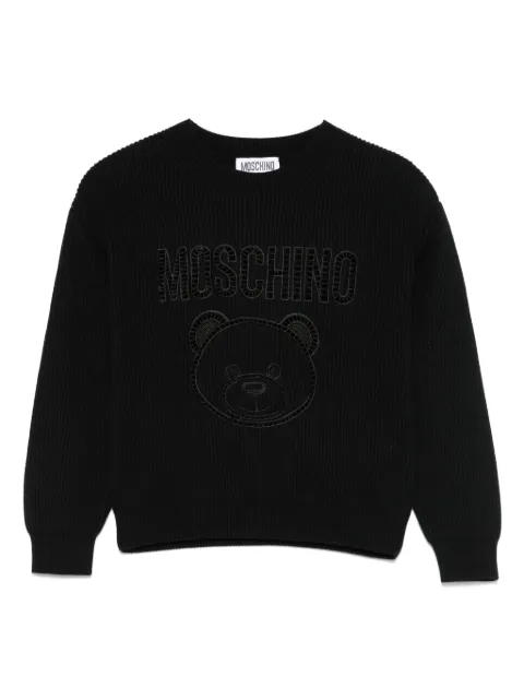 Moschino Kids teddy bear-motif sweater
