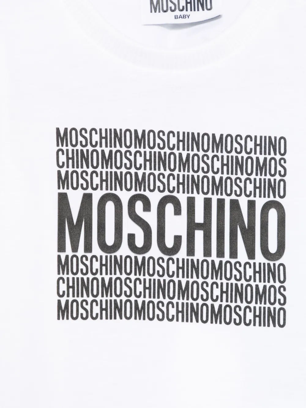 Moschino Kids T-shirt met logoprint Wit