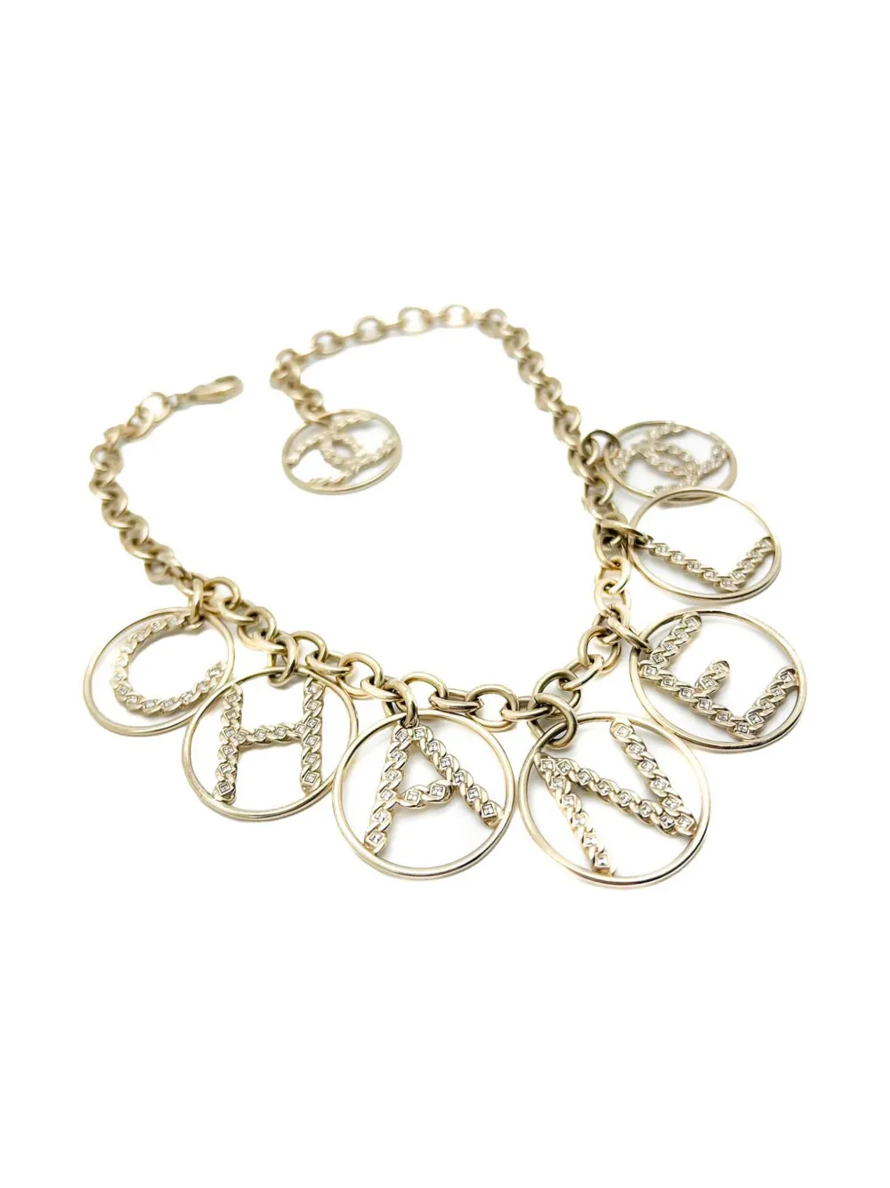 CHANEL Pre-Owned 2010s Statement Logo armband - Goud