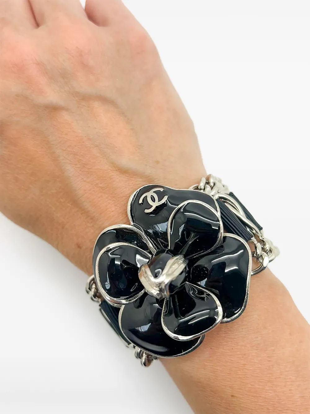 CHANEL Pre-Owned 2006s Camelia armband - Zilver