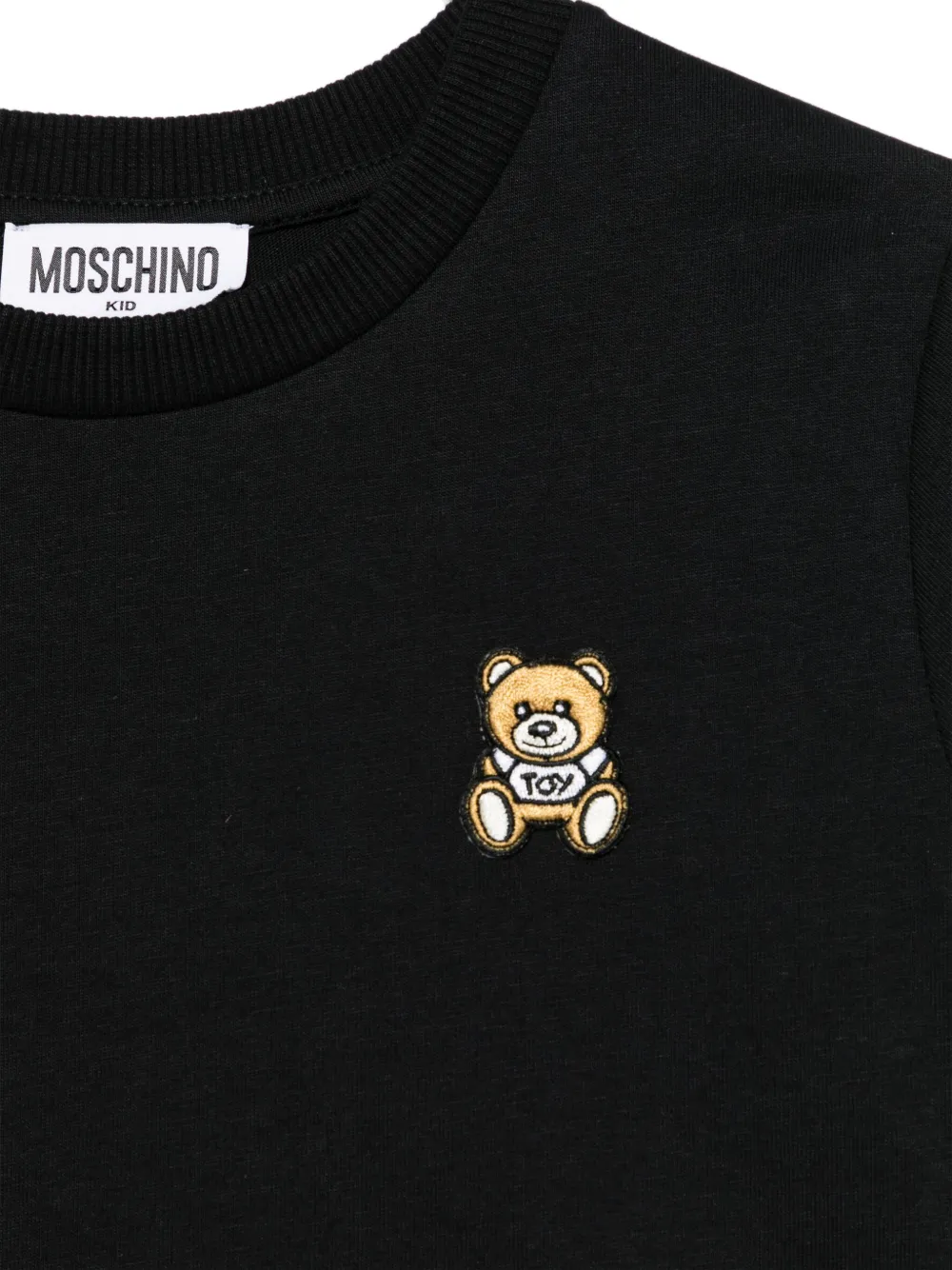 Moschino Kids T-shirt met teddybeerprint Zwart