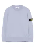 Stone Island Junior Compass-badge sweater - Purple