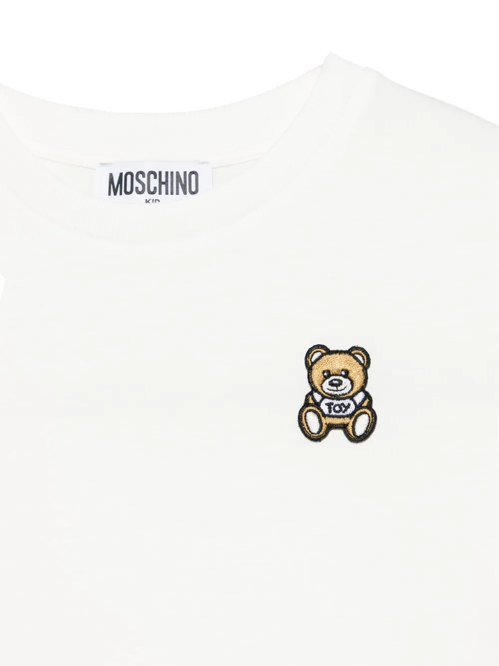 Moschino Kids T-shirt met teddybeerprint Wit