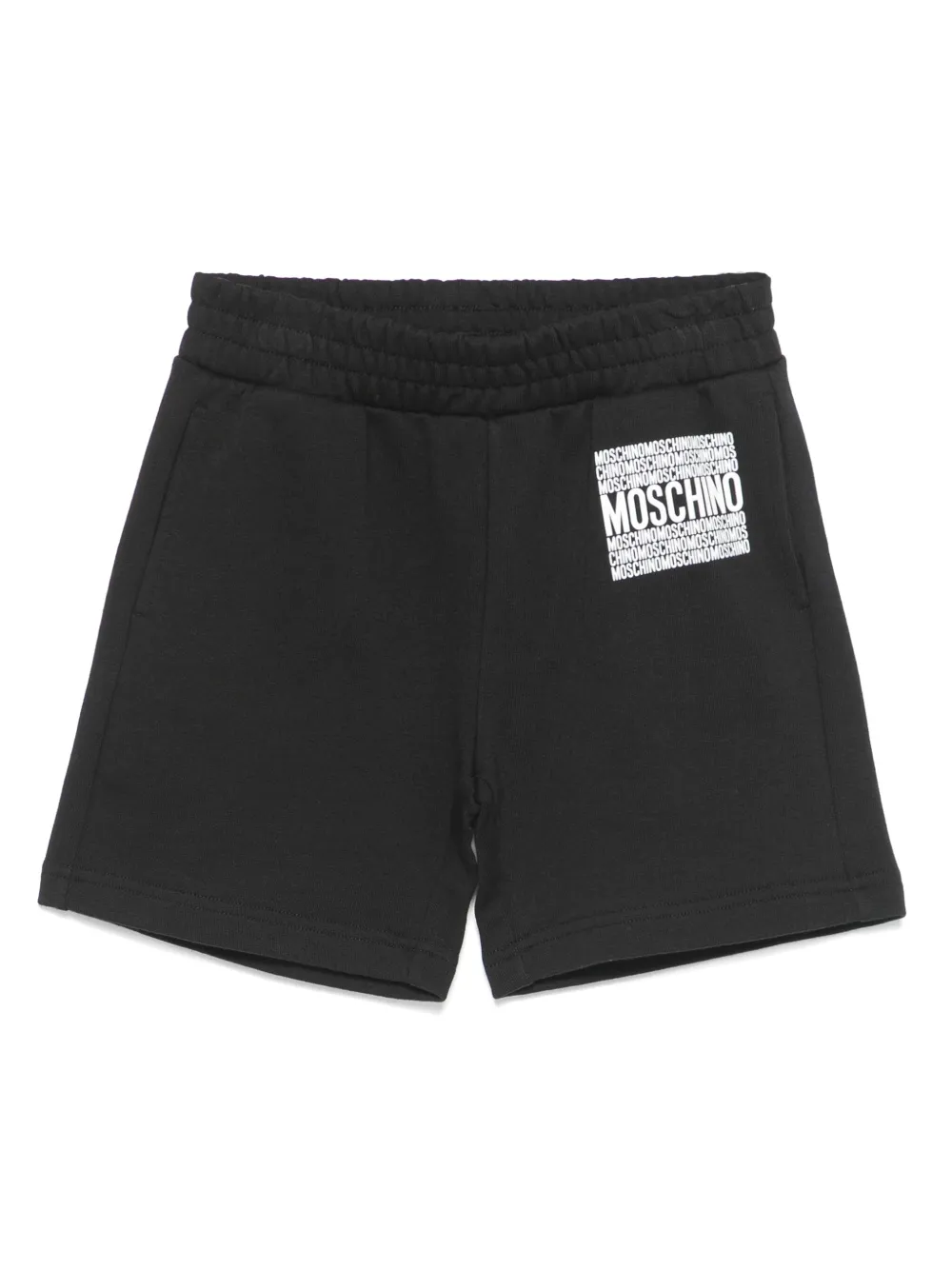 Moschino Kids Shorts met logoprint Zwart