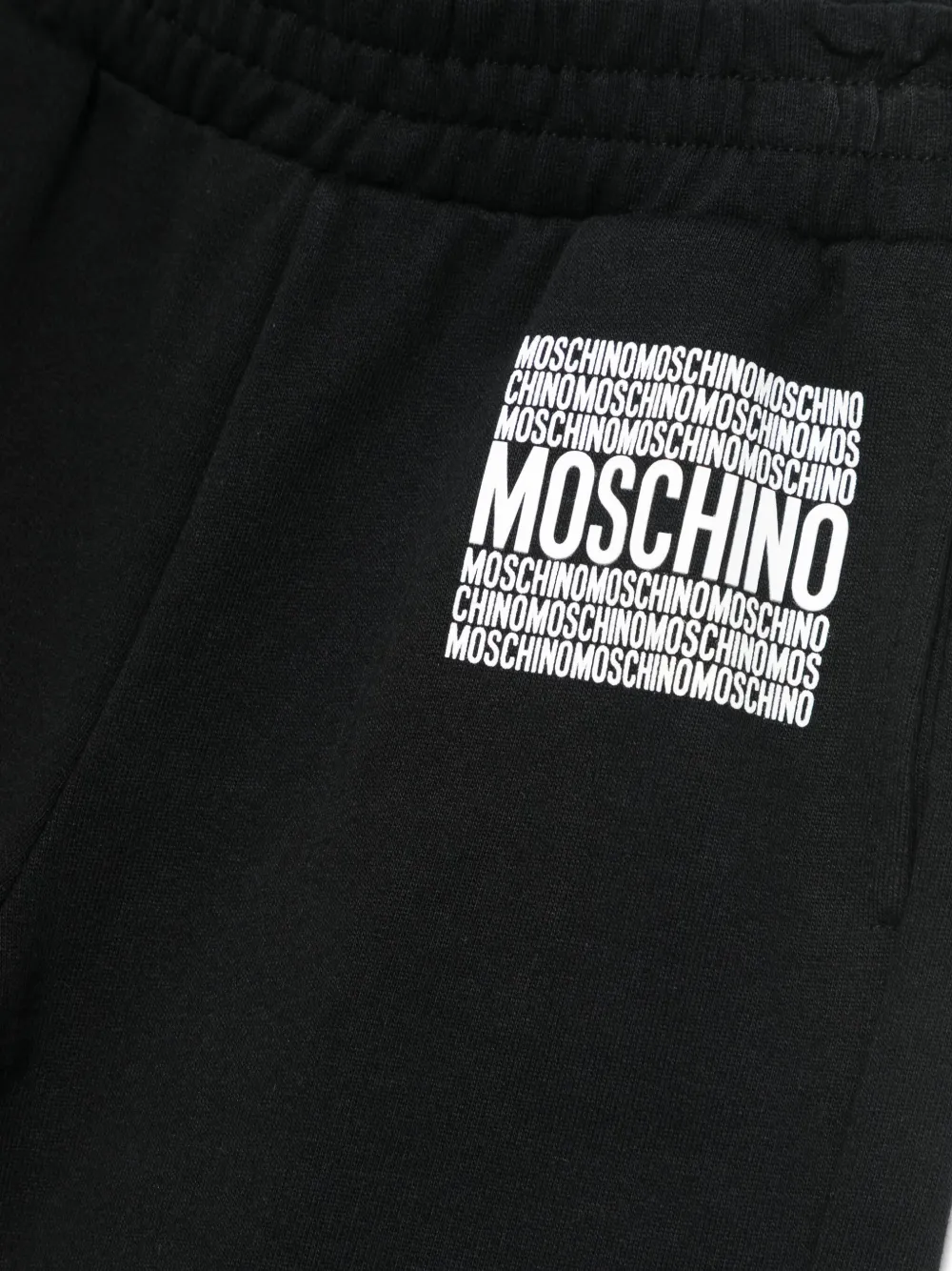 Moschino Kids Shorts met logoprint Zwart