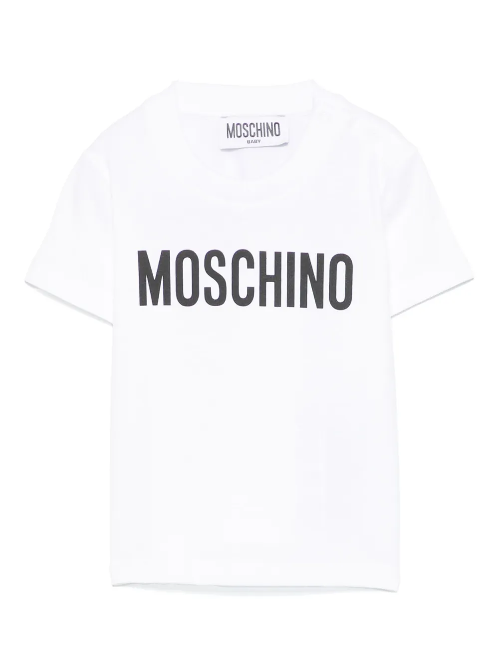 Moschino Kids T-shirt met logoprint Wit