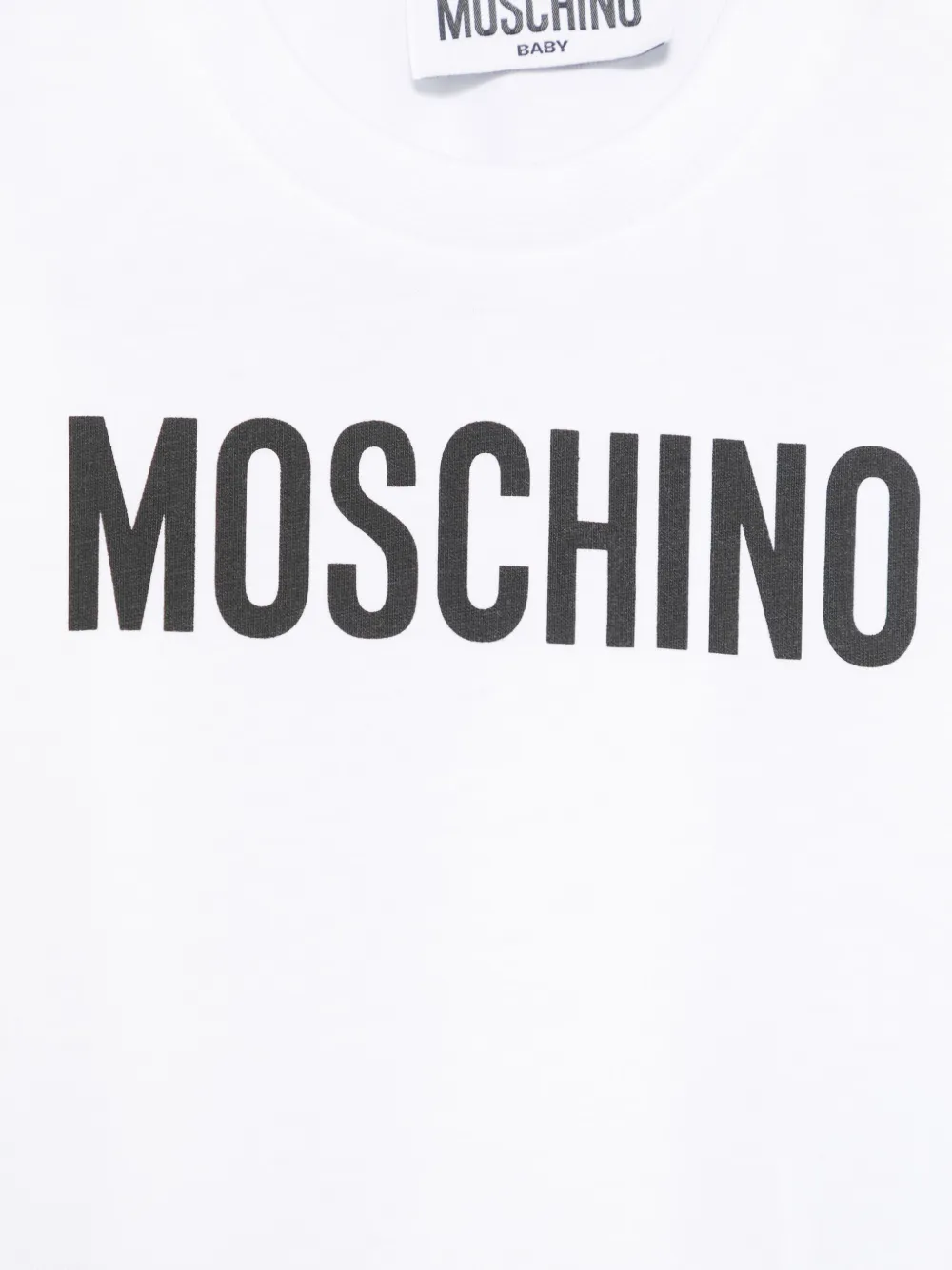 Moschino Kids T-shirt met logoprint Wit