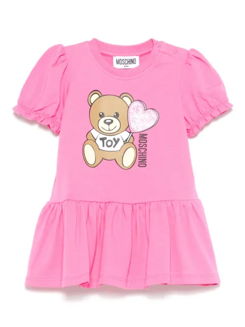 Moschino Kids teddy bear-motif dress