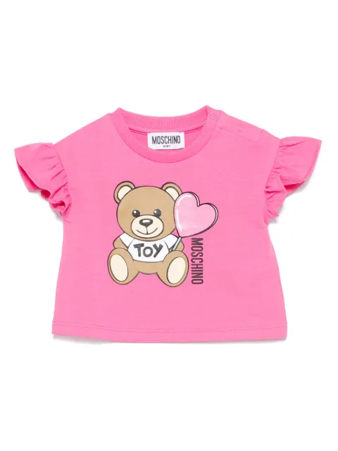 Moschino Kids playera con motivo Bear
