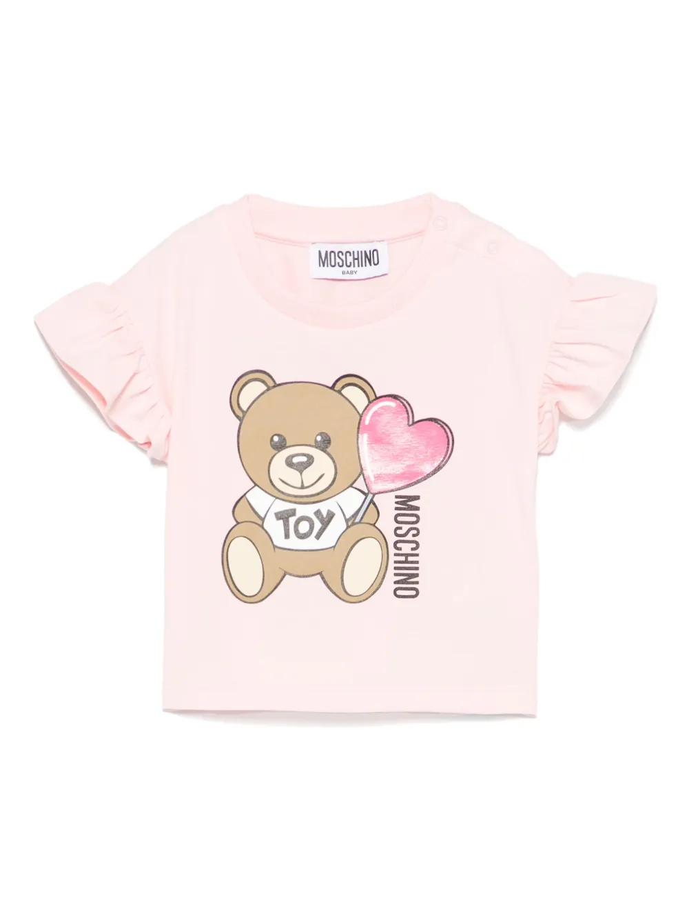 Moschino Kids تيشيرت بطبعة تيدي | وردي | Image 1