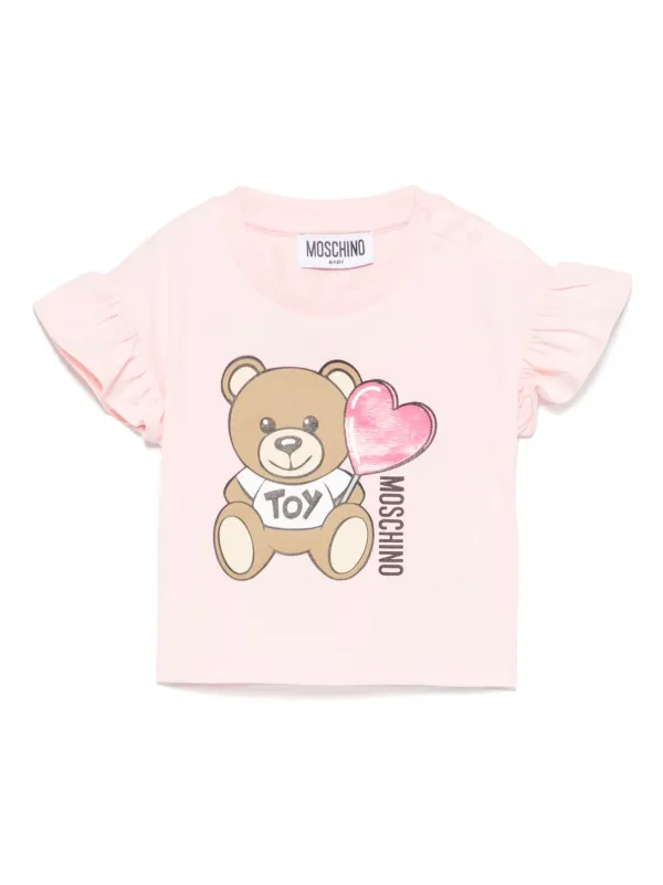 Moschino Kids テディベア Tシャツ | ピンク | FARFETCH JP