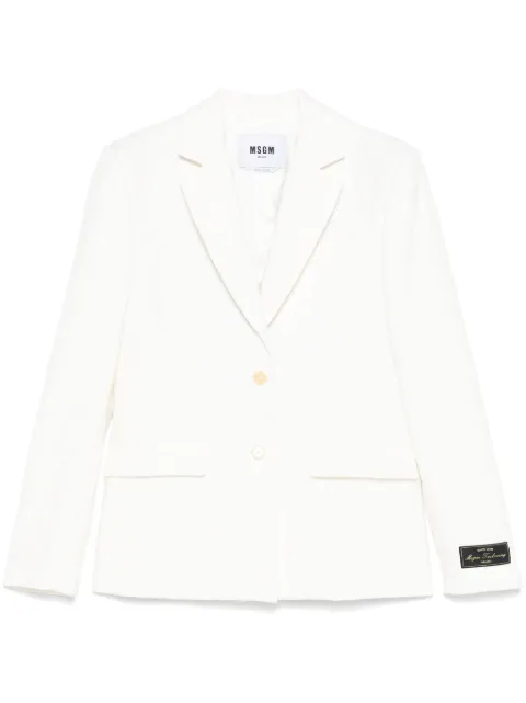 MSGM blazer con motivo floral en jacquard
