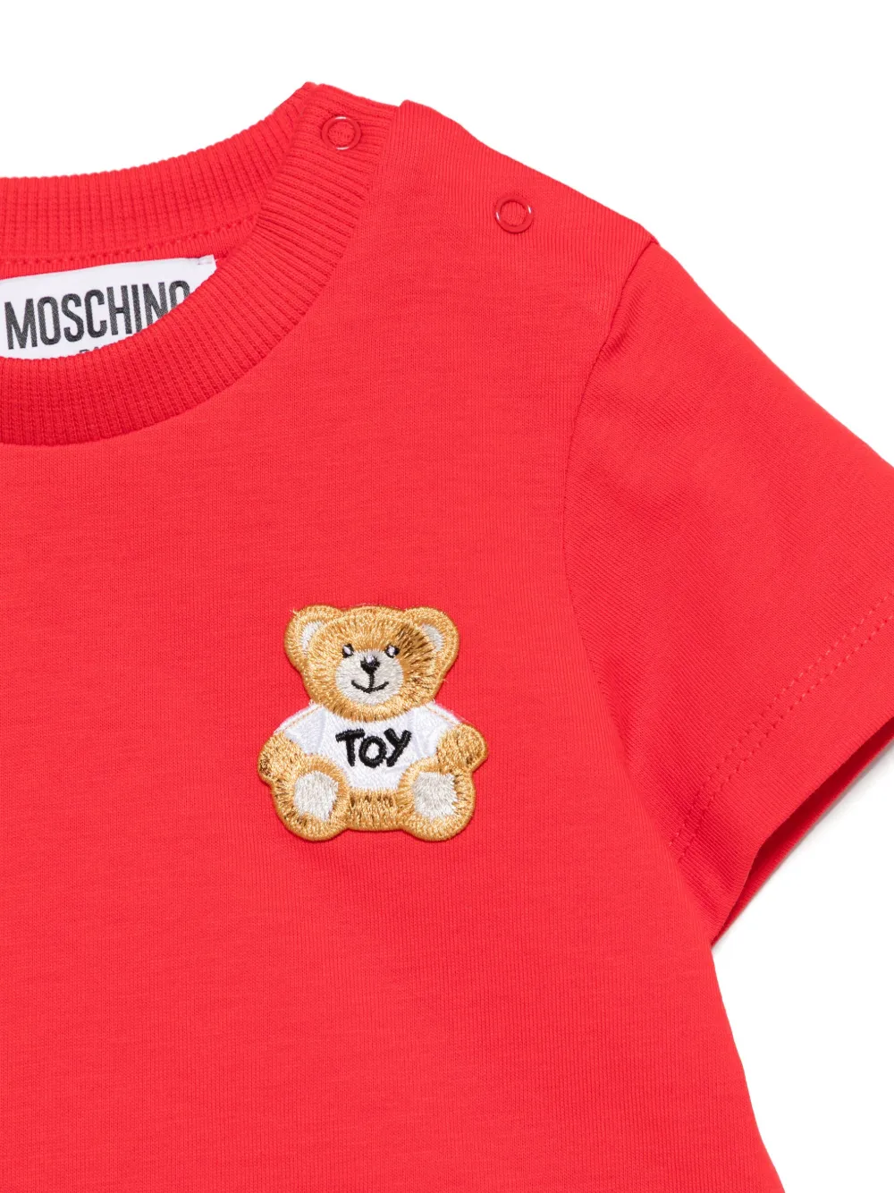 Moschino Kids T-shirt met teddybeerprint Rood