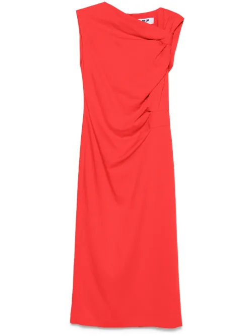 Robe mi-longue à design asymétrique - MSGM - Modalova
