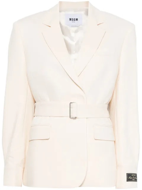 MSGM belted blazer 