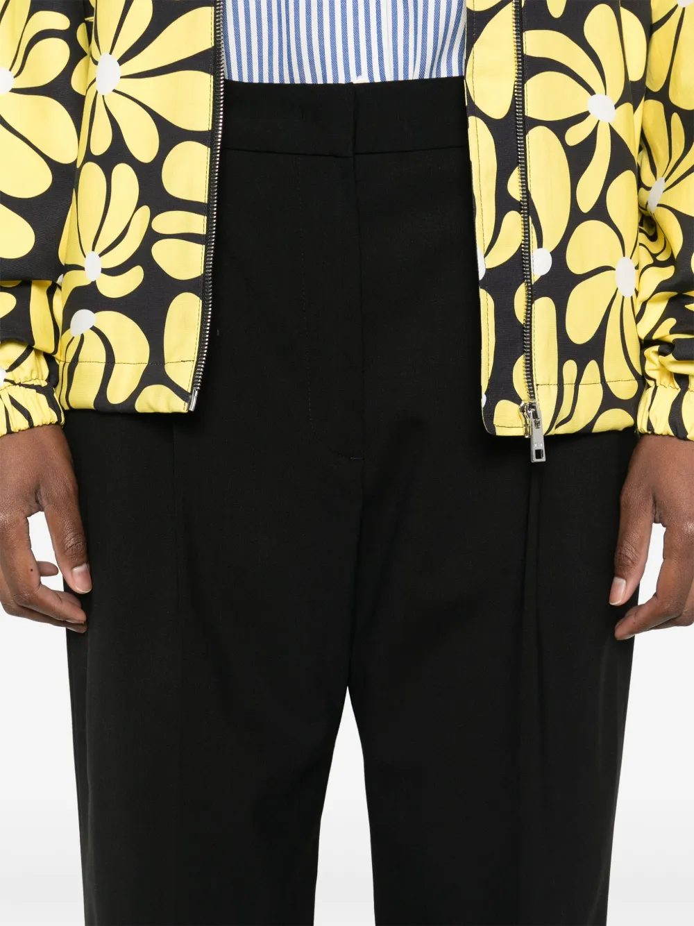 MSGM Broek met geplooid detail Zwart