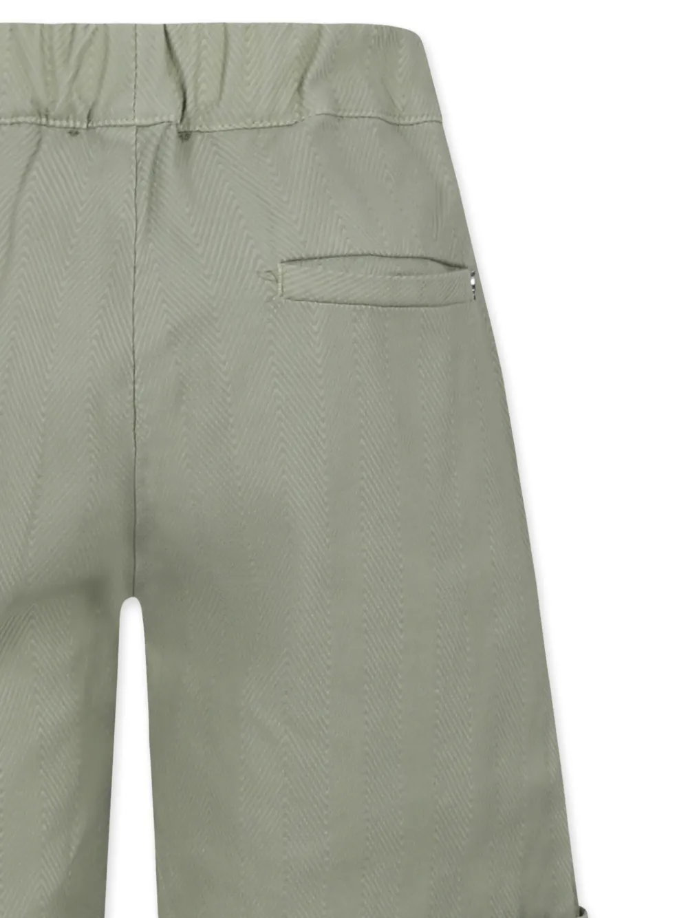 Dondup Herringbone Shorts In Neutrals