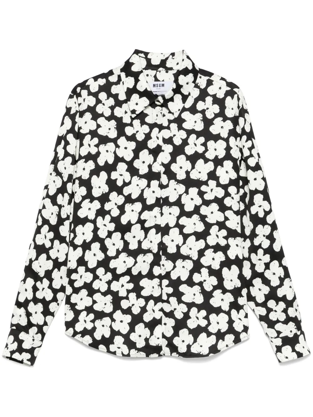 MSGM Blouse met bloemenprint Zwart