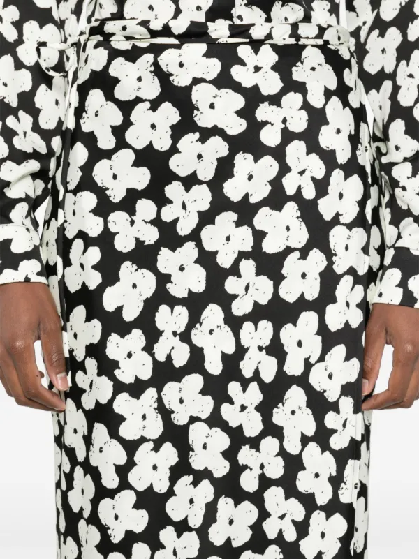 MSGM フローラル スカート | ブラック | FARFETCH JP