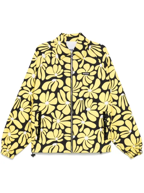 MSGM chamarra con estampado floral
