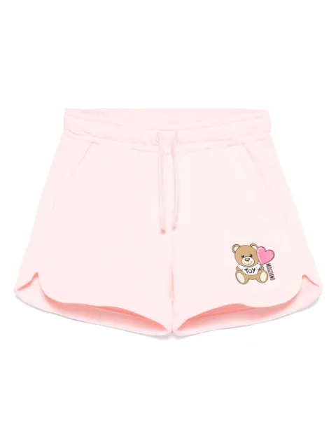 Moschino Kids teddy bear-motif track shorts