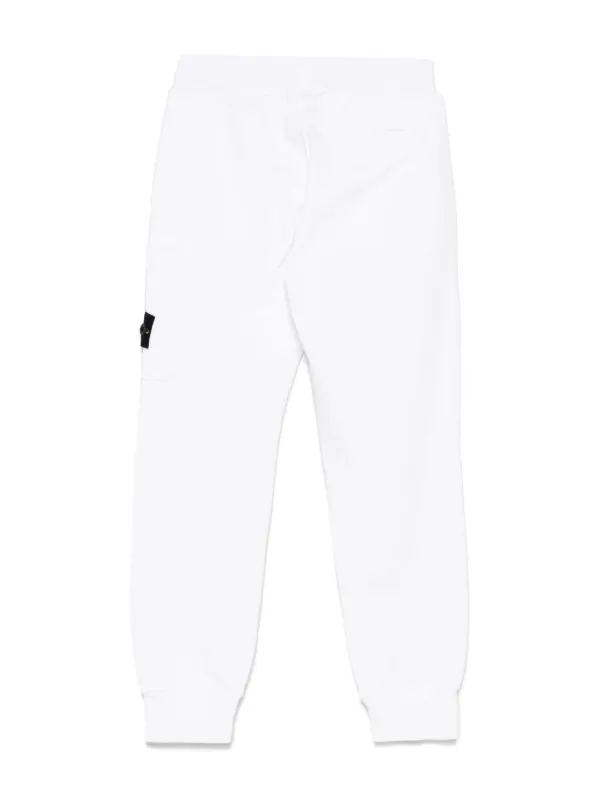 Stone Island Junior Cotton Track Pants White FARFETCH