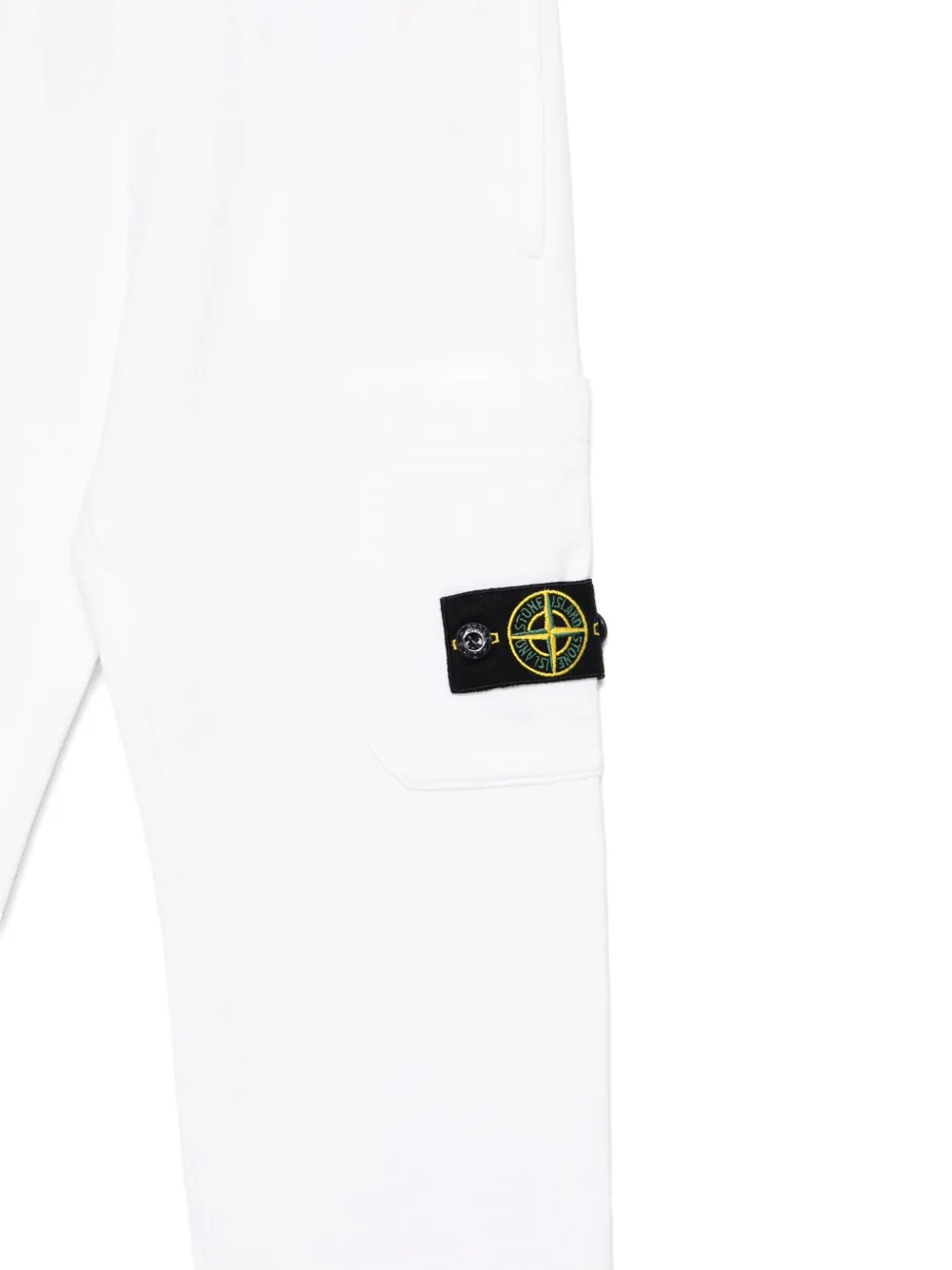 Stone Island Junior Katoenen trainingsbroek Wit