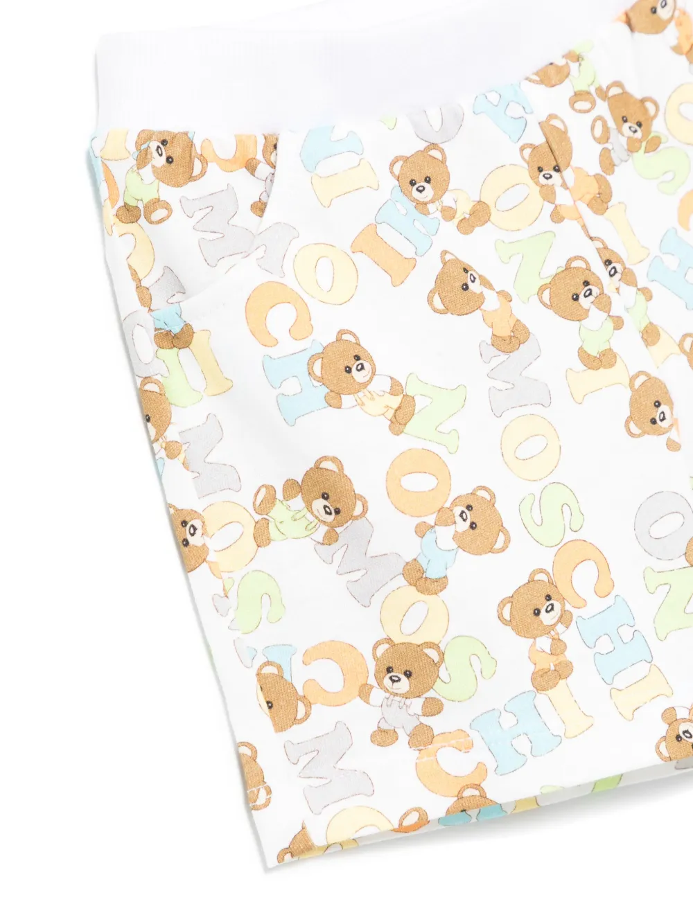 Moschino Kids Shorts met teddybeerprint Wit